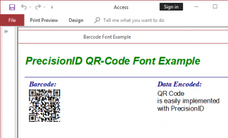 QR-Code 2D Barcode Fonts